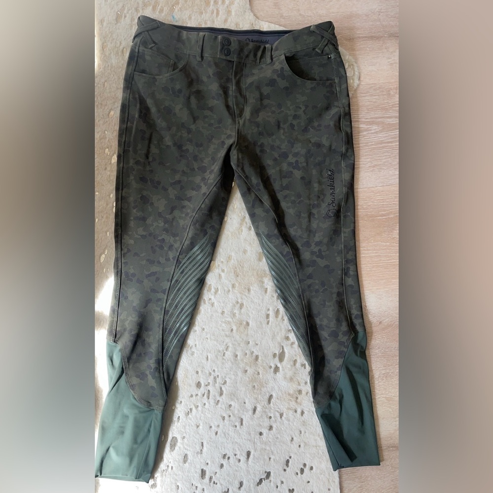 Samshield Olive Camo Breeches US 12/32